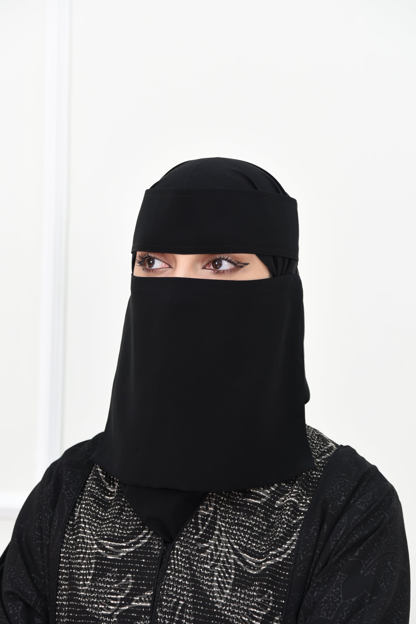نقاب مطاطين مقوى مائل