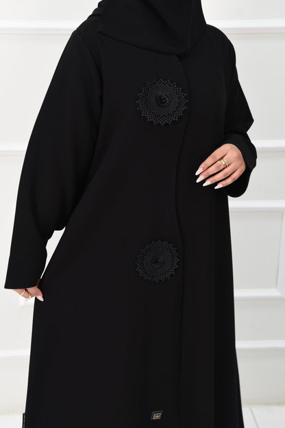 عباية سادة كم عادي مغلقة