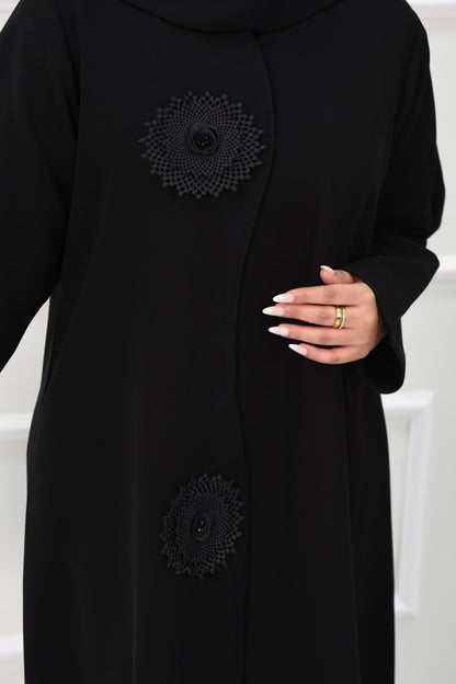 عباية سادة كم عادي مغلقة