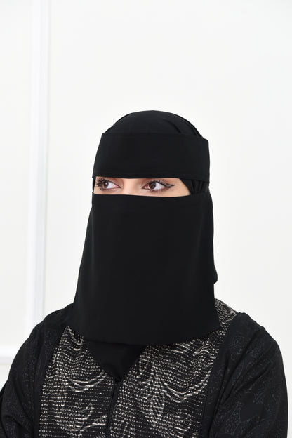 نقاب مطاطين مقوى مائل