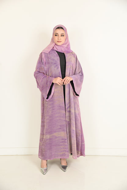 عباية شيفون بنفسجي
